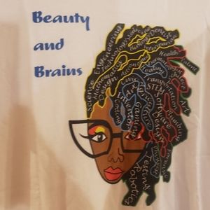 Tshirt Beauty and Brains Tshirt - Medium